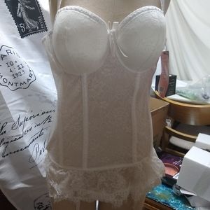 White lingerie set 1x/2x-
